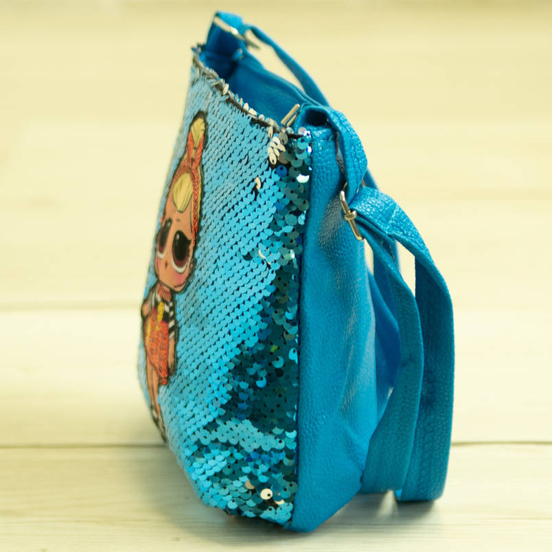 Дитяча сумочка ЛОЛ з паєтками - №19-41-3 - Синій Sis Swing, фото 2