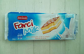 Бісквіт з молочною начинкою Dolciando Farci Milk 10 шт 280 г Італія