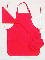 Фартух для праці і творчості з косинкою (червоний) 11-18 років