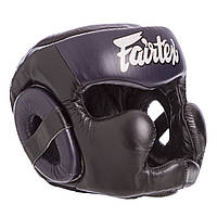 Шлем боксерский с полной защитой кожаный FAIRTEX (р-р M-XL, цвета в ассортименте)