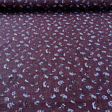 Ситець із ромашками на коричневому, ш. 95 см, фото 2