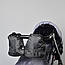Муфта рукавички роздільні, на коляску / санки, з кишенею, універсальна, для рук, чорний фліс (колір чорний), фото 5