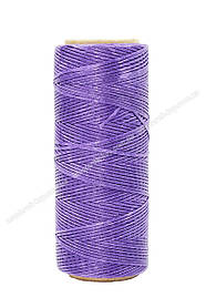 Шнур плоский прошивний вощений 0,8 мм*100 м F111 колір бузковий