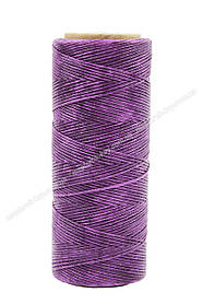 Шнур плоский прошивний вощений 1 мм*100м 5158 колір фіолетовий