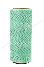 Шнур плоский прошивний вощений 0,8 мм*100 м, 199 колір м'ята