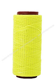 Шнур плоский прошивний вощений 1 мм*100 м К115 колір лимонний