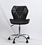 Крісло на коліщатах Торіно TORINO ЕК CH - OFFICE чорна екошкіра, фото 3