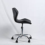 Крісло на коліщатах Торіно TORINO ЕК CH - OFFICE чорна екошкіра, фото 4