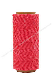 Шнур плоский прошивний вощений 1 мм*100 м К315 колір рожевий