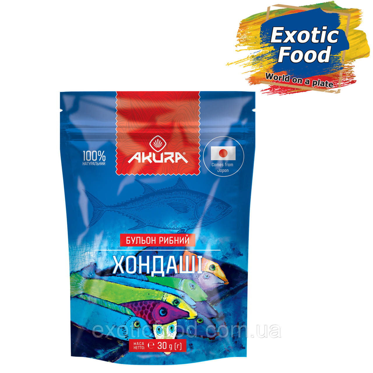 Приправа рибний бульйон "ХонДаши" ТМ "AKURA", 30г