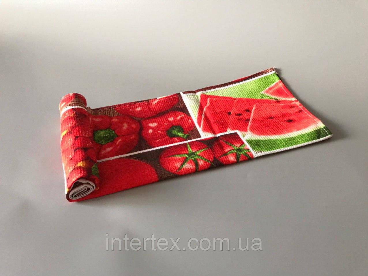 Рушник вафельний великий "Соковите асорті", фото 1