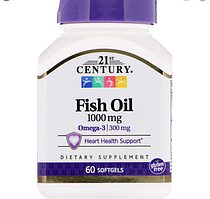 Омега-3 21st Century Omega-3 Fish Oil 1000mg 60caps