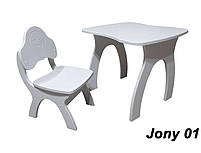 Комплект Jony 01 Smile дитячий столик і дитячий стільчик, фото 4