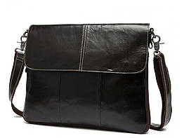 Чоловіча шкіряна сумка через плече горизонтальна Bexhill