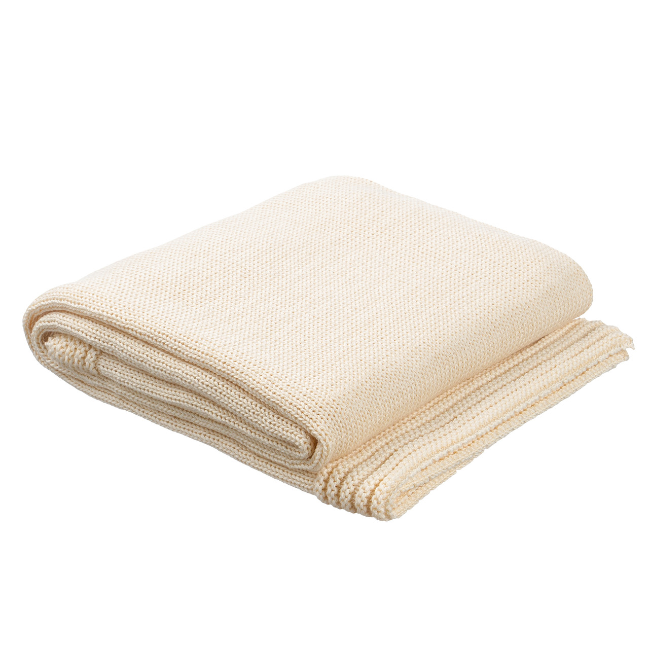 Плед в'язаний Ohaina 90x90 Cream