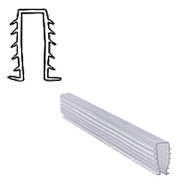 Ущільнювач м'який для скла душової кабіни П-подібний (ФС113)