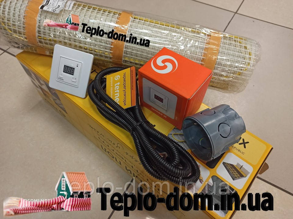 Мат для обігріву In-Therm 1850w (9,2 м. кв.) c цифровим Terneo ST