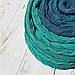 Плед в'язаний Ohaina коси 180x160 cotton Turquoise, фото 6