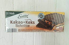 Вафлі Excelsior Kakao + Keks Schnitte 250г (Німеччина)