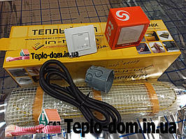 Нагрівальний мат для теплої підлоги In-Therm 350w (1,7 м. кв.) з сенсорним регулятором Terneo S