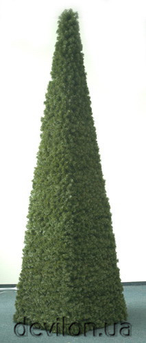 Піраміда ялинкова, 450 см, зелений, ПВХ, вироби з хвої МП-450)