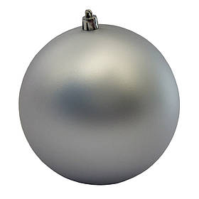 Ялинкова куля, D12 см, сріблястий, матовий, пластик (890858)