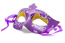 Карнавальна маска, 20х9 см, фіолетовий, пластик (462025-6)