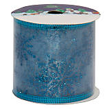 Декоративна стрічка в рулоні, d=6,3 см, 3м, блакитний, органза (080518-4), фото 3
