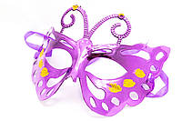 Карнавальная маска, 19х15 см, пластик, фиолетовый (461691-2)