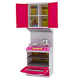 Дитяча кухня для ляльок, рожевий, пластик (QF26211PW), фото 7