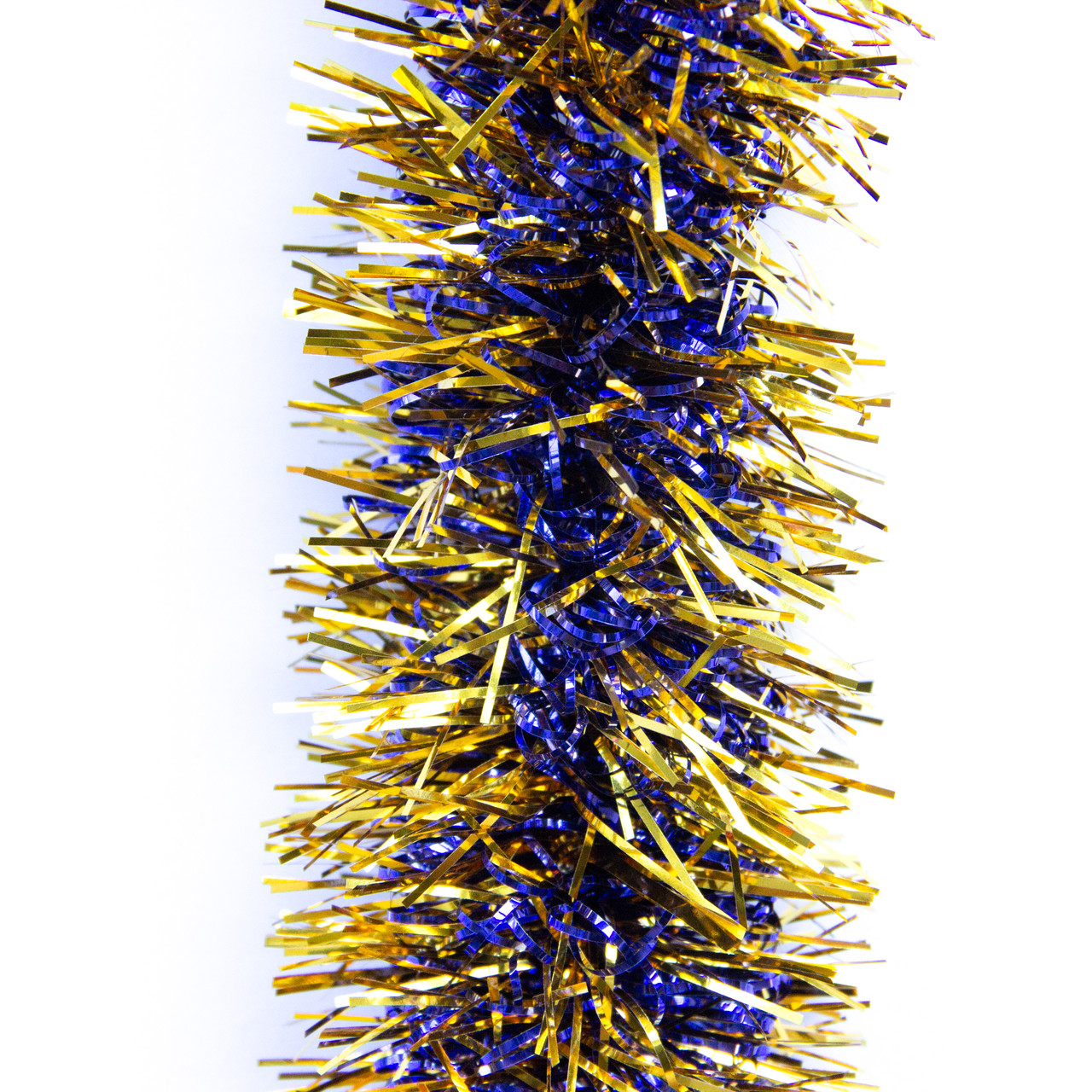 Мішура новорічна, 200х7 см, ПВХ, золото-синій (ГСС-70/70/2-4), фото 1