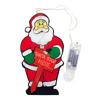 LED декорація Дід Мороз, 25 х13,5 см, 10л, пластик, IP20 (640317)