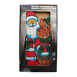 LED декорація Дід Мороз та Олень, 25 х13,5 см, 10л, пластик, IP20 (640331), фото 3