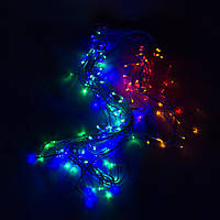 Світлодіодна новорічна гірлянда бахрома, 163Л, миготлива, 5 м, RGB, IP44, LED (950149)