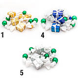 Ялинкова іграшка гірлянда з цукерок і куль 1,83 м, синій, зелений, пластик (110063-4), фото 2