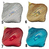 Ялинкова іграшка у формі цибулини, 9 см, червоний, пінопласт, пластик (661497-7), фото 2