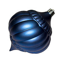 Велика ялинкова іграшка - гарбуз, 30 см, пластик, синій (890247)