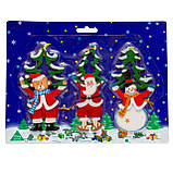 Ялинкові іграшки набір дерев'яні фігурки, 3 шт, 23х18 см, різнокольоровий, дерево, Набір новорічних іграшок (060467), фото 2