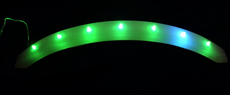 LED декорація місток, 7л, різнокольорове мерехтіння, акрил, IP20 (041114)
