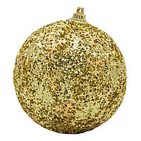 Ялинкова куля, D 8,5 см, золотистий, пінопласт, пластик (661480-1)