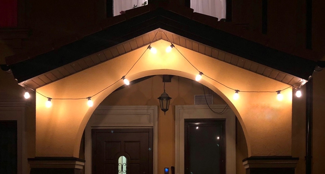 Світлодіодна новорічна гірлянда, 10 ламп з однією ниткою, IP44, LED (930028), фото 1