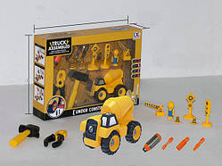 Конструктор будівельна техніка бетонозмішувач, 10,5х16х8,5 см, пластик (CXL200-31B)