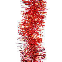 Мішура новорічна, 150х5 см, ПВХ, червоний, 5 штук (ГВ-50/1.5-3)