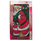 LED декорація Дід Мороз з мішком, 44 х24 см, 20л, пластик, IP20 (640089), фото 3