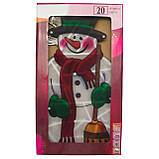 LED декорація Сніговик, 45 х23,5 см, 20л, пластик, IP20 (640096), фото 3