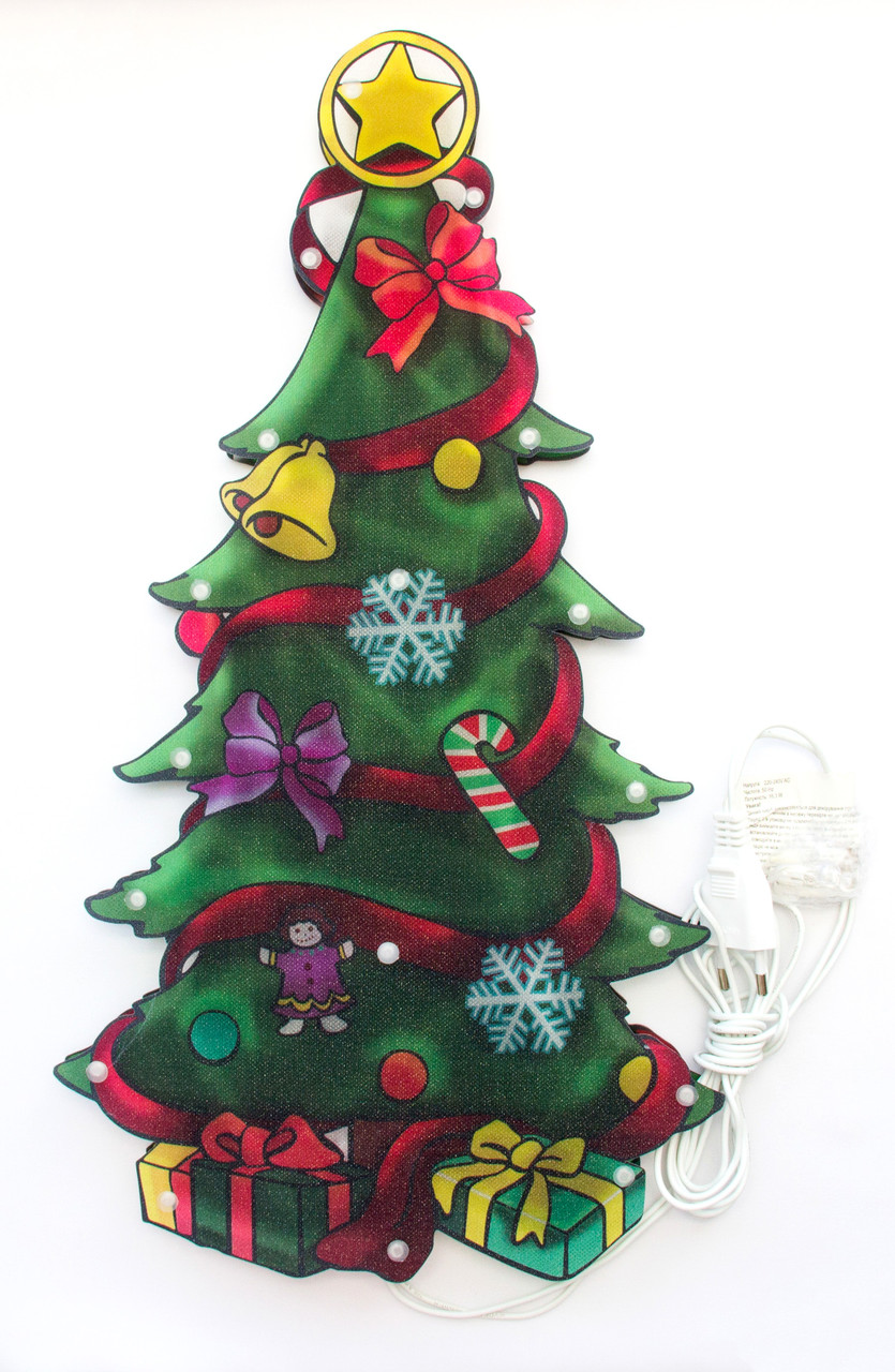 LED декорація Ялинка, 43 х23 см, 20л, пластик, IP20 (640119), фото 1