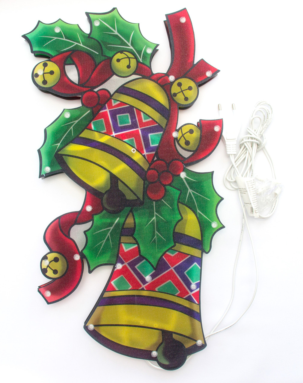 LED декорація Дзвіночки, 43 х25 см, 20л, пластик, IP20 (640126), фото 1