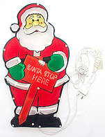 LED декорація Дід Мороз, 42,5 х22,5 см, 20л, пластик, IP20 (640133)