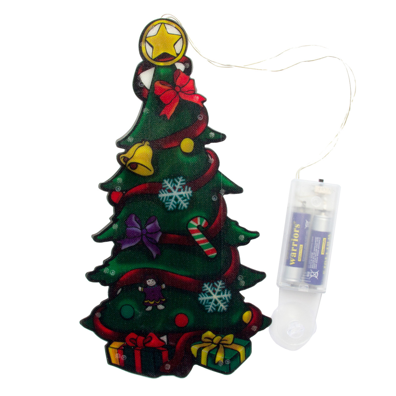 LED декорація Ялинка, 25 х13,5 см, 10л, пластик, IP20 (640249)