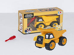 Конструктор будівельна техніка самоскид, 10,5х16х8,5 см, пластик (CXL200-27C)